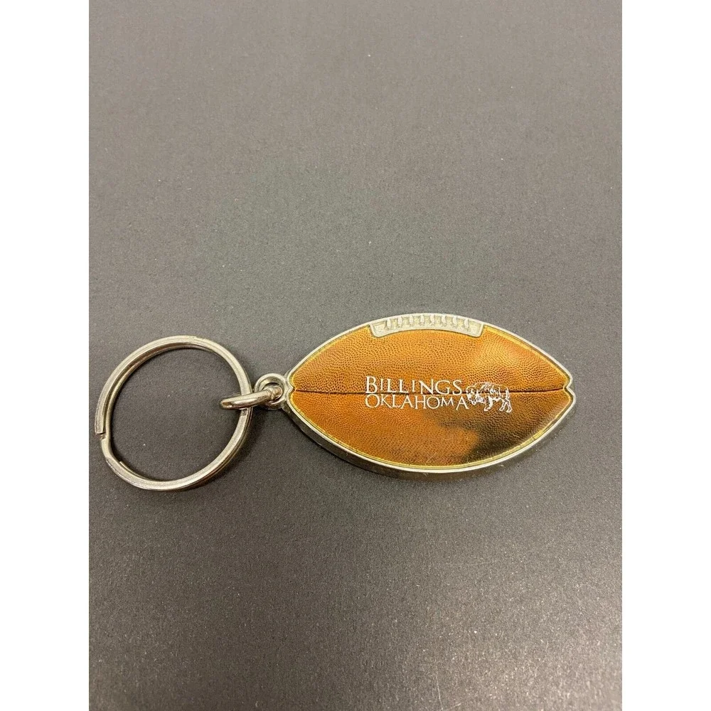 Vintage Billings Oklahoma Metal Keychain Souvenir